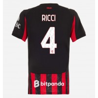 AC Milan Samuele Ricci #4 Domáci Ženy futbalový dres 2025-26 Krátky Rukáv
